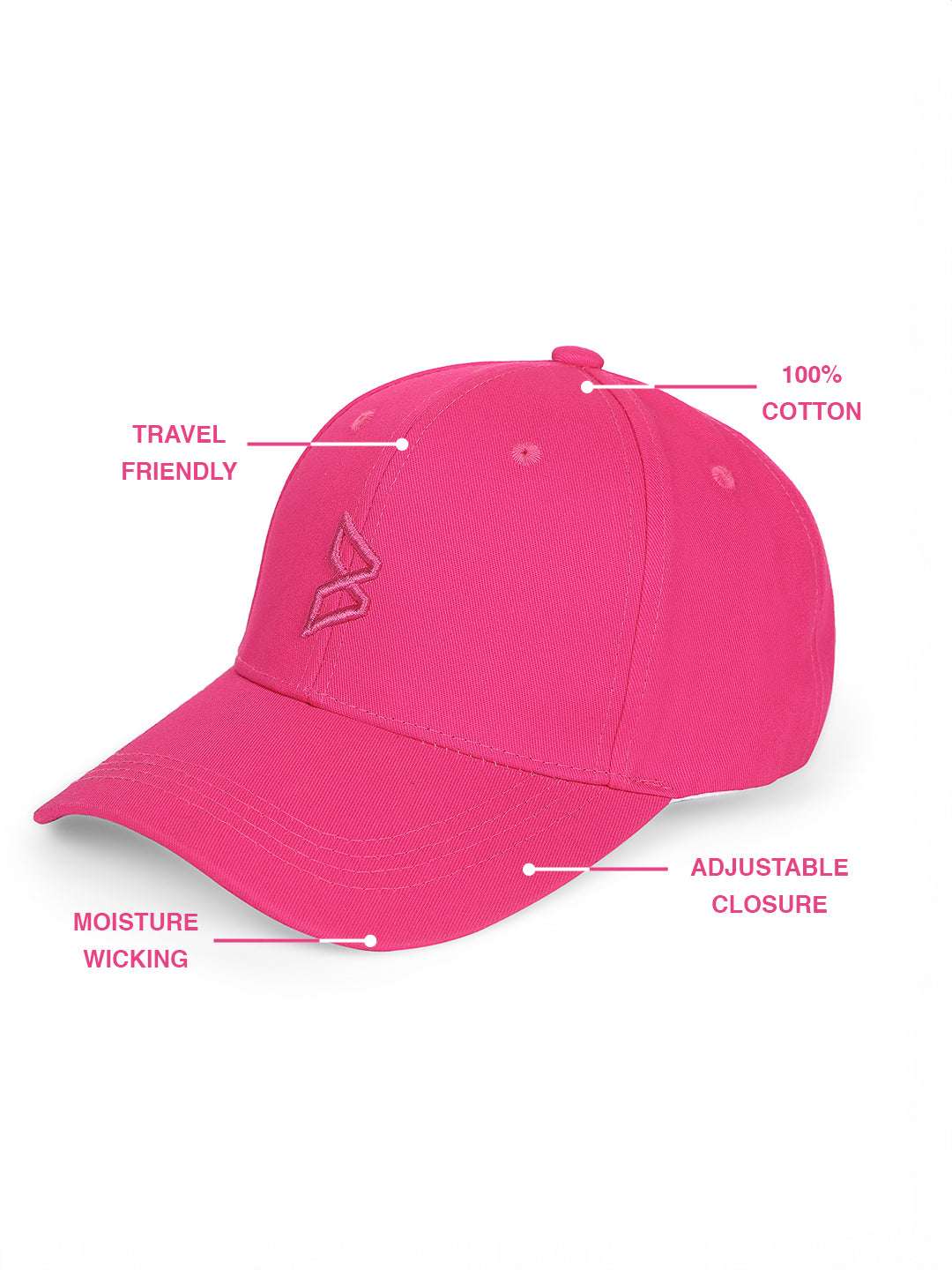 No Rules-  Hot Pink Baseball Cap (Copy) BODD ACTIVE