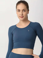 Crystal Teal Crop Top boddactive.com