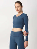 Crystal Teal Crop Top boddactive.com