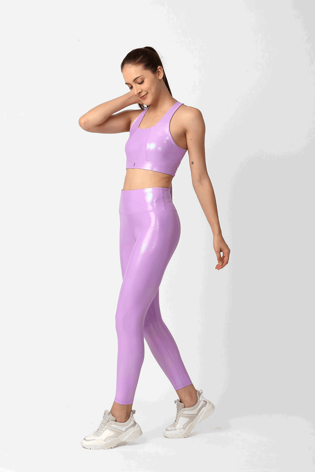 Lavender Holo High Rise Leggings BODD ACTIVE