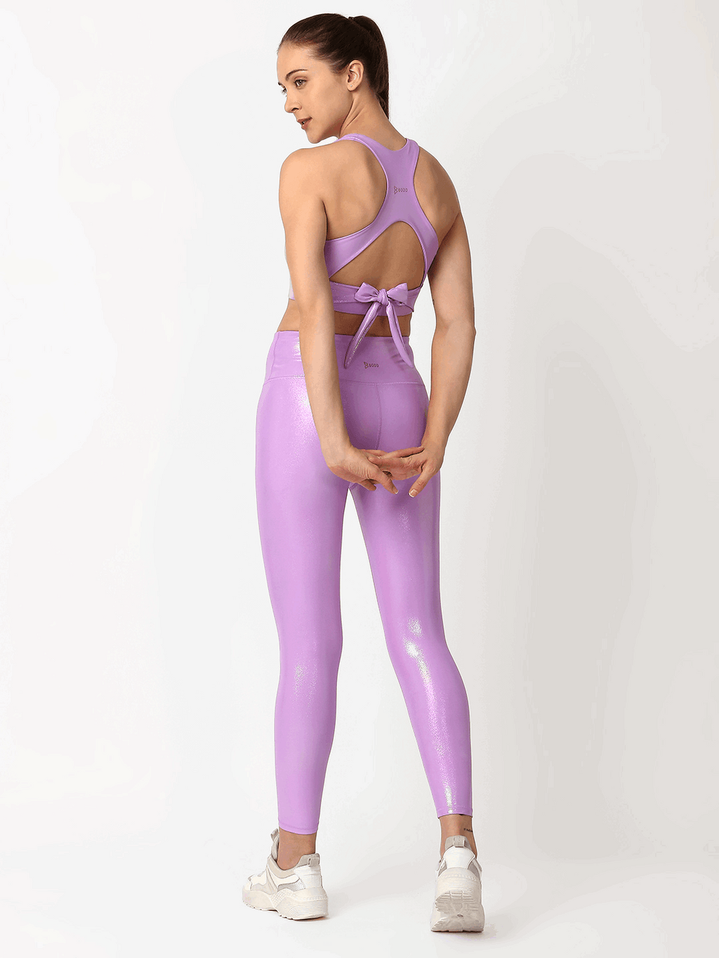 Lavender Holo High Rise Leggings BODD ACTIVE