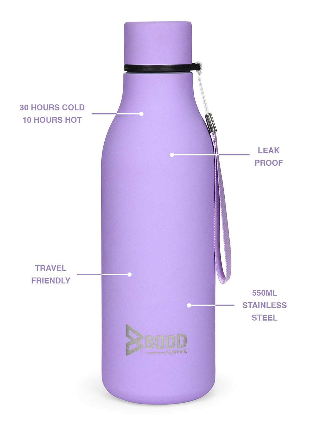 Don't Be Basic - Lavender Stainless Steel Bottle BODD ACTIVE