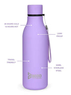 Don't Be Basic - Lavender Stainless Steel Bottle BODD ACTIVE