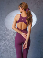 Functional Wine Mesh Bodysuit BODD ACTIVE