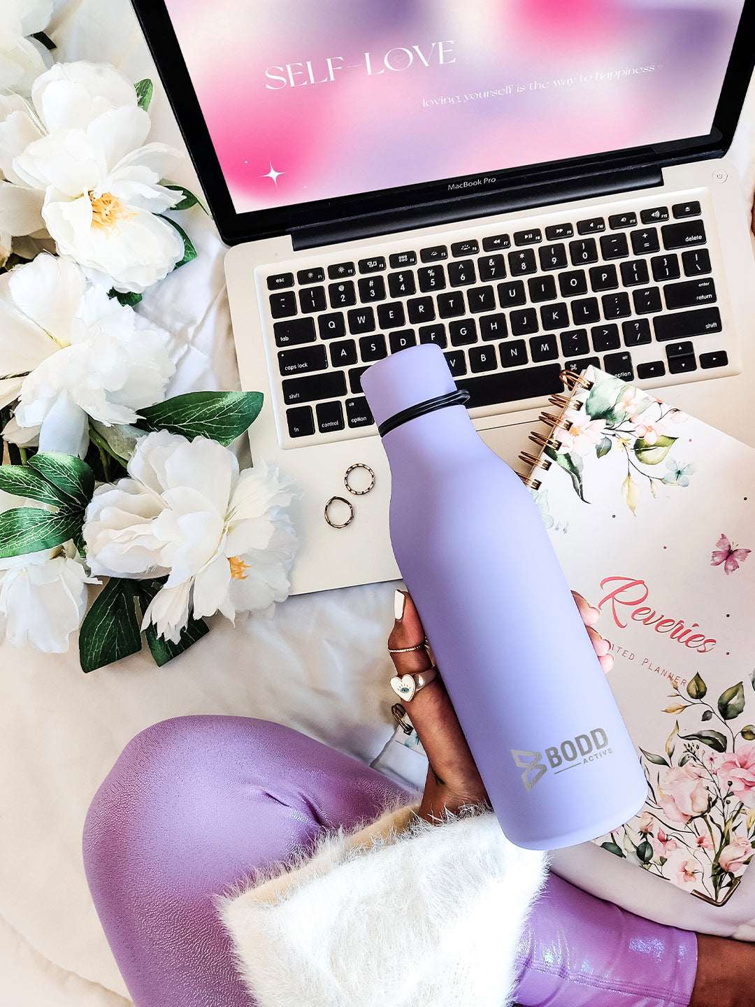 Don't Be Basic - Lavender Stainless Steel Bottle BODD ACTIVE